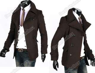2011 Men Winter Fashion Slim Fit DB Trench Coat Jacket  