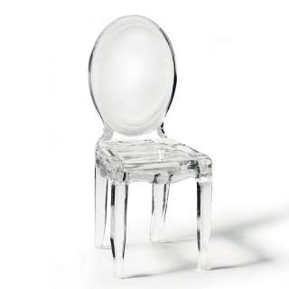 48 Miniature Mini Clear Acrylic Phantom Chair Wedding PlaceCard Holder 
