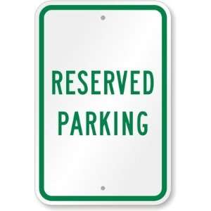   Parking Screen Printed Plastic Signs, 18 x 12