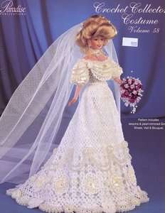 1903 Victorian Lace Bridal Gown Paradise 58 NEW Barbie Doll Crochet 