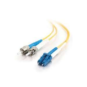  LC/ST Duplex 9/125 Single Mode Fiber Patch Cable (3 Meter, Yellow