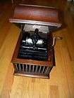 Antique Edison Cylinder Home Phonograph 386734D 2/4 min Oak Case New 