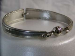 Vintage Silver Plated Spoon Bracelet  Antique Magnetic Clasp 5055 