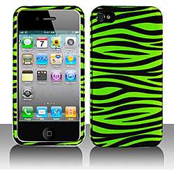 Green Zebra Apple iPhone 4 Protector Case  