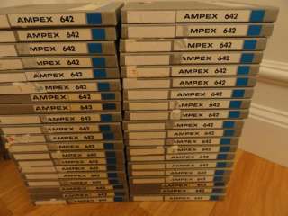 Lot of 40, Ampex 642, Reel to Reel Audio Tape, #1  