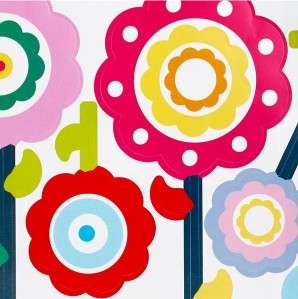 FLOWER POPS Removable Wall Stickers Large Size 50x70cm  