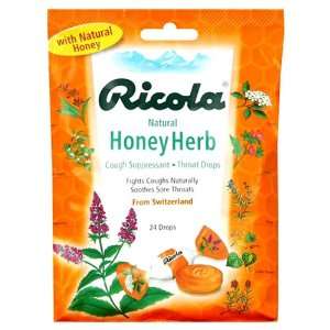  Throat Drops, Natural Honey Herb, 24 ct: Health & Personal Care