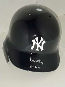   Yankees) Signed Hitman  Full Size Batting Helmet  JSA Auth.  