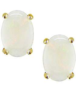 10 kt. Yellow Gold Opal Earrings  