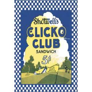  Clicko Club Sandwich 20x30 Canvas