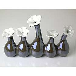 Five in One Pearl Brown Porcelain Flower Vase Price $24.99