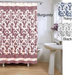 Toile Fabric Shower Curtain  