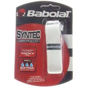  Babolat Syntec Replacement Tennis Grip   White: Sports 