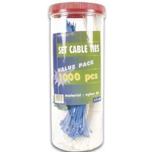  Velleman K/TF1000 1000 pc CABLE TIE SET IN PLASTIC CAN 