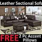 Pcs Sofa Couches Sectional Sectionals Reversible Chaise Bonded 