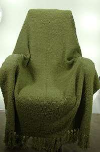 Plush Chenille Throw Green Blanket Wholesale Lot 10 New Warm Soft Good 