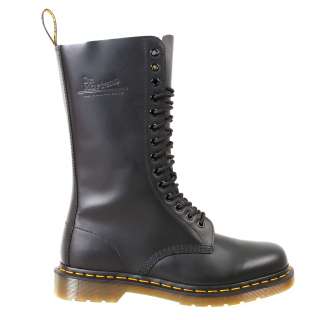 Dr Martens Mens Boots Original 1914 Black Smooth Leather Mid Calf 