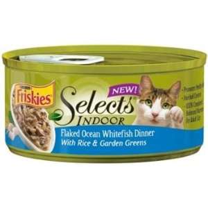 Friskies Selects Indoor Canned Cat Food Flaked Ocean Whitefish 5.5 oz
