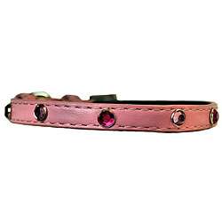 Crystal Fun Dots Baby Pink Small Dog Collar  Overstock