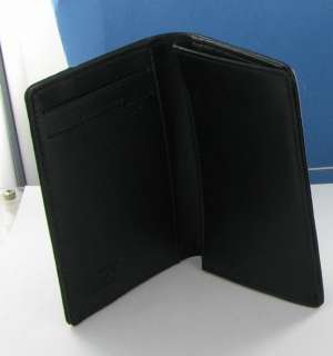   Meisterstuck 14108 Black Leather Fabric Business Card Holder NIB