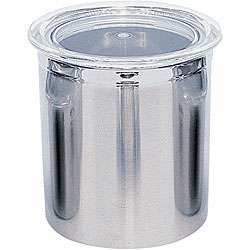 Covered Stainless Steel Storage Canister  