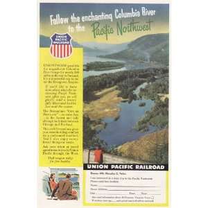  Print Ad 1952 Union Pacific Columbia River Union 