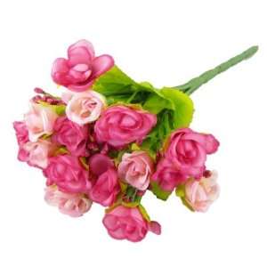  Amico Green Fuchsia Artifical Rose Flower Bouquet 