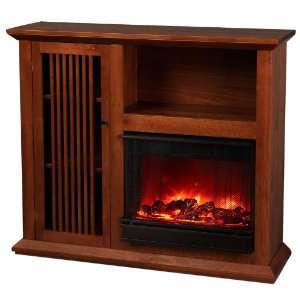 Real Flame Jonathon Electric Fireplace in Mahogany 