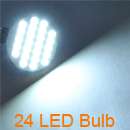 Panel SMD 24 5050 LED Interior Room Dome Door Car Light Bulb Lamp 