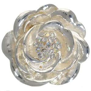  Ambrosia Silver Crystal Brooch Jewelry