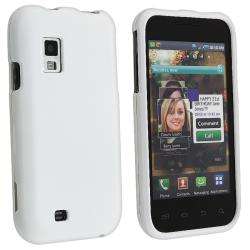 White Rubber Coated Case for Samsung Fascinate/ Galaxy S   