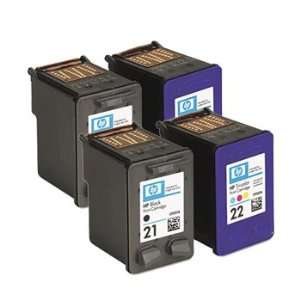  4 pack HP compatible Ink 21/22 combo