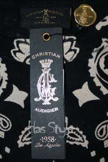 Christian Audigier Skull Roses T Shirt STONES Black  
