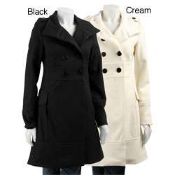 Coffee Shop Womens Double breasted Wool Coat  
