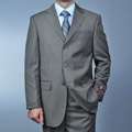 Giorgio Fiorelli Mens Mocha Tonal Shadow Stripe 3 button Suit 
