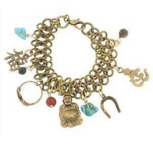  T.R.U. Jewelry Lucky Gems Chunky Charm Bracelet Jewelry