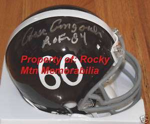 Denver Broncos GOOSE GONSOULIN ROF Signed 1960 TB Mini  