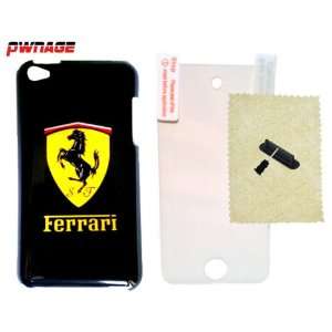  Ferrari iPod Touch 4th Generation Case (Black) + 4x 
