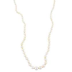   natural pearl and 1/3ct TDW Diamond Estate Necklace  Overstock