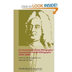  / Internationale HÃ¤ndel Bibliographie (1959 2009) (English 
