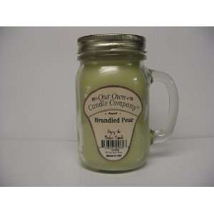  13oz BRANDIED PEAR Scented Jar Candle (Our Own Candle 