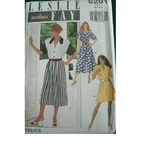  CULOTTE DRESS SIZE 12 14 16 LESLIE FAY FOR BUTTERICK EASY PATTERN 