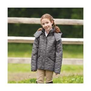  Kerrits Childrens Shoe In Quilted Jacket   Silver Sports 