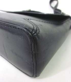 COLE HAAN Black Leather Lined Satchel Shoulder Handbag  