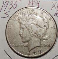 Key date peace silver dollar 1935S  