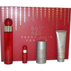 Perry Ellis 360 Red Mens 4 piece Fragrance Set  