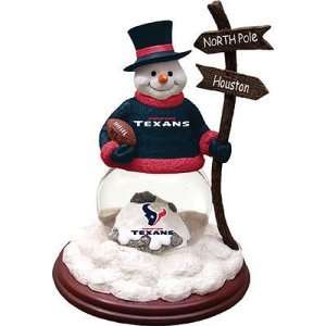 Houston Texans NFL Snowman Figurine 