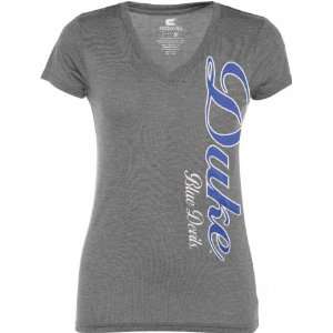   Blue Devils Womens Heathered Charcoal Cannon Tee