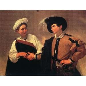   painting name The Fortune Teller 1, By Caravaggio 
