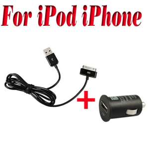   Vehicle Charger Adapter for Apple iPhone 4S 4G 4 3 3G 3GS iPod  